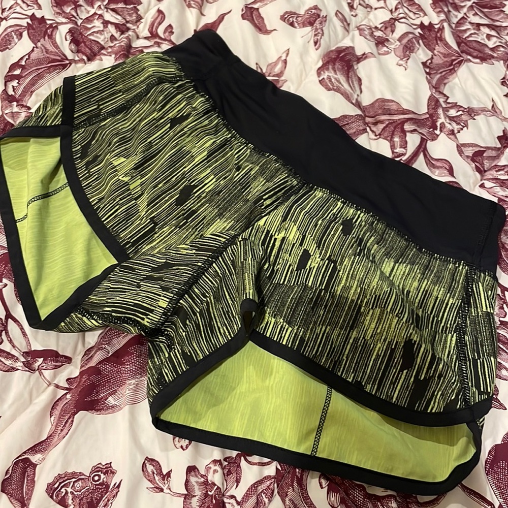 Lululemon running shorts with liner.